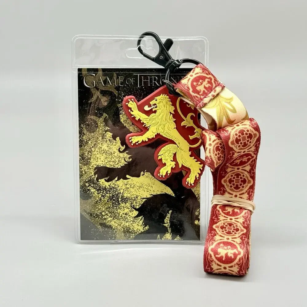 Game of Thrones House of Lannister Lanyard ID Badge Holder PVC Charm by The Coop